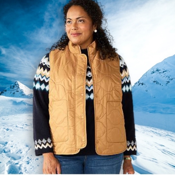 Croft & Barrow fleece lined quilted vest NWT sz 2X - Picture 1 of 7